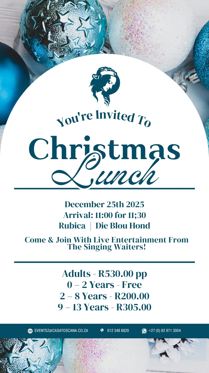Christmas day lunch &#039;25_Rubica venue