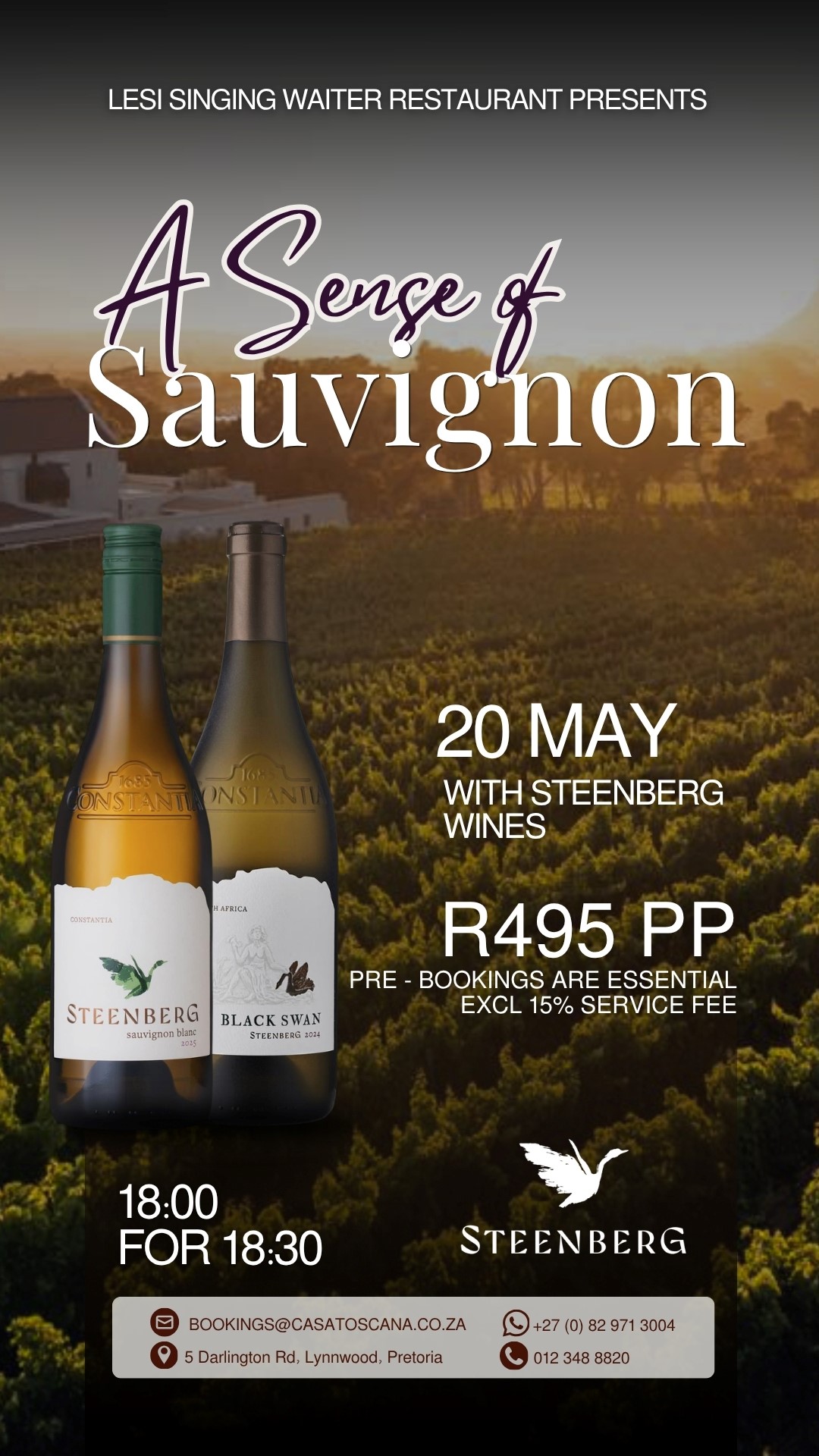 A Sense of Sauvignon with Steenberg Wines