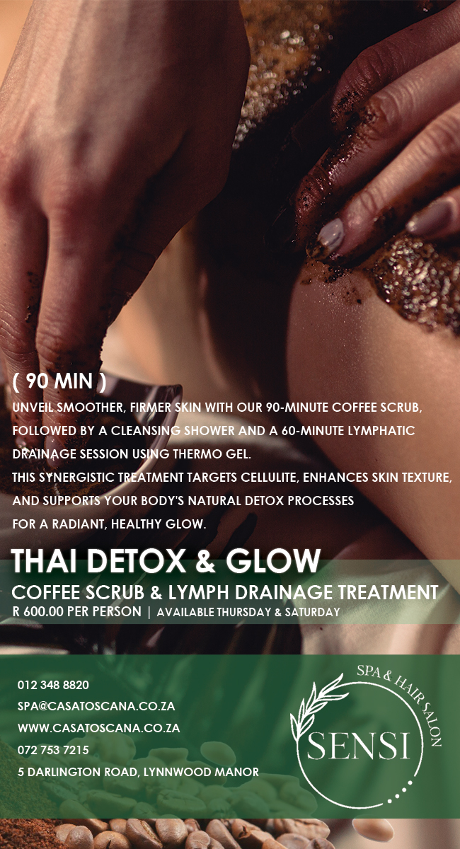 Thai Detox &amp; Glow - Coffee Scrub &amp; Lymph Drainage Treatment